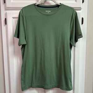 Rhône Men’s Element Tee Organic Pima Cotton Green Size Medium